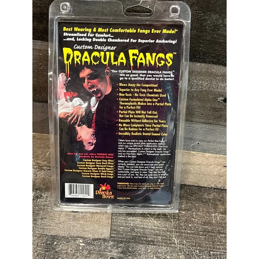 Foothills Creations Custom Designer Dracula Fangs Medium Vampire Teeth New